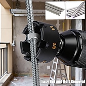 お買い得  DIY・工具-ナット除去ドリルアタッチメント 六角シャンクナットドリルビット ソケットレンチツール ドライバー 1/4インチ 3/8インチ 1/2インチ ネジ棒用