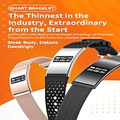 billiga Smarta armband-B8 Smart klocka 1.1 tum Smart armband Smartwatch Stegräknare Samtalspåminnelse Sleeptracker Kompatibel med Smartphone Dam Lång standby Vattentät IPX-8 46mm klockfodral