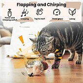 رخيصةأون إلى $30-لعبة قطيفة محاكاة نداء الطيور ذاتية الارتفاع، بما في ذلك لعبة القطط ولعبة الحيوانات الأليفة