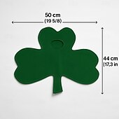 Недорогие День Святого Патрика-Костюм гуся для крыльца на День Святого Патрика, 23-дюймовая статуэтка гуся, ирландский клевер для лужайки. &amp;Украшение для крыльца — только костюм, гусь в комплект не входит.