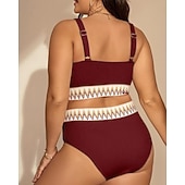 levne Surfovací tankiny a bikiny-Dámské Standard Surfařské tankiny a bikiny Koupací top 2 ks Geometrický Otevřít Zpět Ochrana proti UV záření Elastický Bez rukávů Plavky Surfování Potápění Plavání Léto