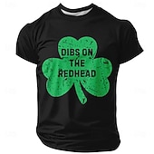  St Patricks Day Dibs On The Redhead Shamrock Funny Irish Green Mens Short Sleeve T Shirt Clothing Apparel S M L XL XXL XXXL