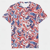  Патриот Как у футболки Футболка с рисунком США Ретро Патриот Как у футболки 1776-2026 для Универсальные Взрослые 3D печать  для День независимости 4 июля