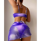 voordelige Surf Tankini's en Bikinis-Dames Bikini-sets Badpak Badpakken Tie Dye UV-Bescherming Elastisch Mouwloos Zwemkleding Zwempak Surfen Duiken Zwemmen Zomer