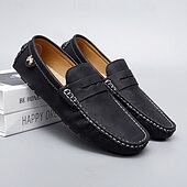 billiga Casual loafers-Herrloafers i läder – bekväma slip-ons för vardagsbruk, kontor och resor