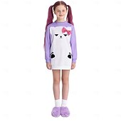 cheap Girls' Costumes-Kpop Inspired Korean Idol Inspired Pop Star Sleepwear Cosplay Costume Virtual Idol for Unisex Kid's Adults' Halloween Carnival Daily
