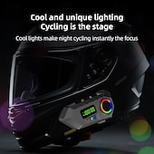 abordables Accessoires pour motos et VTT-Nouveaux écouteurs Bluetooth Y30A pour casque de moto, longue portée, pour écouter de la musique et passer des appels.