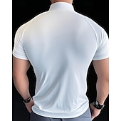 رخيصةأون تي شيرتات وبلوزات بدون أكمام للجري-رجالي لون سادة تيشيرت للجري قميص ضاغط الصيف الربيع الخريف إحزم كم قصير سريع جاف ضغط رطوبة فتل تمرين نادي رياضي التدريب النشط ممارسه الرياضه أسود أبيض ملابس رياضية ألبسة رياضية