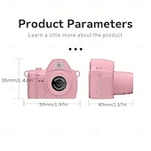 baratos Câmaras, Fotografia &amp; Vídeo-Nova mini câmera digital retrô portátil com tela colorida IPS de 1,47 polegadas e resolução 2K HD, ideal para estudantes, com função de gravação de vídeo.