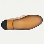 ieftine Mocasini din piele premium-Mocasini eleganți din piele pentru bărbați - design țesut cu detalii din piele, ideali pentru ocazii casual și semi-formale