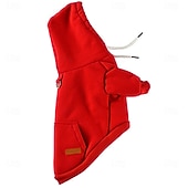 cheap Hoilday-St.Patrick's Day Dog Sweaters for Small Dogs, Fall Warm Dogs Boy Clothes Sweater, Medium Puppy with Pocket Fleece for Small Dog Girl Winter Hoodie Pet Clothes, Pet Supplies Red