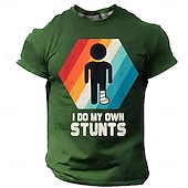 Χαμηλού Κόστους Σαρκαστικό Χιούμορ T-shirts-Ανδρικά Αστεία αργκό Μπλουζάκι Κοντομάνικο Κοντομάνικη μπλούζα 3D εκτύπωση Στρογγυλή Ψηλή Λαιμόκοψη Πουκάμισο Μοντέρνα Καθημερινά Καθημερινά Δρόμος Θαλασσί Μαύρο Πράσινο του τριφυλλιού