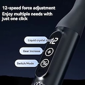 رخيصةأون أجهزة تدليك الجسم-جهاز تدليك متعدد الوظائف بمقبض طويل ورأسين منحنيين للرقبة والصدر