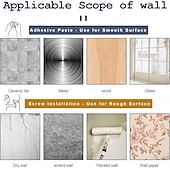 levne Úložiště a organizování-14 ks držáky na záclonové tyče bez vrtání, samolepicí háčky na záclonové tyče bez hřebíků, nastavitelné háčky na záclonové tyče, věšáky na záclony do koupelny, kuchyně, domů, koupelny a hotelu