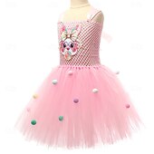 abordables Disfraz de Animal-Tutu Túnica Princesas Animal conejo de Pascua Vestidos Gracioso Niños Chica Día del Niño Semana Santa Carnaval Fiesta Disfrazarse
