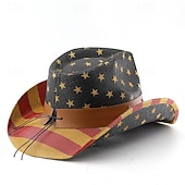 250. rocznica USA Retro / vintage Dziki Zachód Kowbojski kapelusz kowbojka Kowboj West Cowboy Strój na bal maskowy Dla obu płci Bal maskowy 4 lipca Impreza Dzień Niepodległości Dla dorosłych Kapelusz