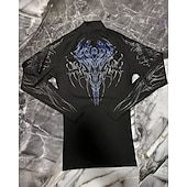 Χαμηλού Κόστους T-shirts και αμάνικα μπλουζάκια για τρέξιμο-Ανδρικά Αφηρημένο Tricou de Alergat Μπλούζα συμπίεσης Άνοιξη Φθινόπωρο Μακρυμάνικο Γρήγορο Στέγνωμα Συμπίεση Ύγρανση Γυμναστήριο προπόνηση Ενεργή εκπαίδευση Ασκηση Θαλασσί Μαύρο Λευκό ΑΘΛΗΤΙΚΑ ΡΟΥΧΑ