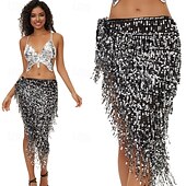 זול הלבשה לריקודי בטן-קרנבל 2026 ריו קרנבל בגדי ריקוד סמבה עם נצנצים נוצצים, חצאית מיני עם גדילים, תחפושת הופעה לפסטיבל ברזיל