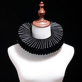 voordelige Accessoires en meer-Vintage Rococo Victoriaans Afneembare kraag Rucheskraag  Prinses Prins Heer Vriendelijke vrouw Geplooid Kostuum Uniseks Carnaval Renaissance beurs Volwassenen Meer Accessoires