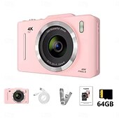 זול מצלמה ותמונה-מצלמת וידאו דיגיטלית 4K באיכות Full HD DVC 48MP עם מסך צבעוני בגודל 2.88 אינץ' וזום דיגיטלי פי 18