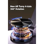 abordables Almacenamiento y organización-Soporte para teléfono giratorio de aleación de aluminio, soporte de escritorio plegable portátil, adecuado para todos los teléfonos inteligentes y tabletas, accesorio de oficina ideal para vacaciones.