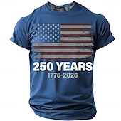  4. heinäkuuta 2026 250. muistopäivä patriottinen kulunut patriotismi Yhdysvaltain lippu T-paita