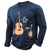  Homens Gíria engraçada Camiseta Manga Longa Camiseta Impressão 3D Gola Redonda Camisa Moda Diário Básico Casual Diário Rua Azul Preto Verde Verão Primavera Roupa S M L XL XXL XXXL