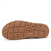 economico Infradito da Vacanza-sandali da uomo color cuoio con cinturini regolabili, traspiranti e comodi, ideali per attività estive all'aperto e vacanze