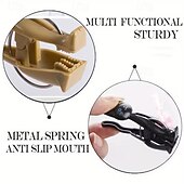 abordables Utensilios de cocina y gadgets-8 pinzas para la ropa con forma de gato, pinzas para almacenamiento de cocina, pinzas para papelería, pinzas para toallas de playa