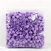 cheap Gifts-500 Artificial Rose Heads Valentine's Day Decorative Rose Bear Accessories Wedding Decorations