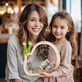 voordelige Reistassen &amp; handbagage-Houten spaarpot in de vorm van een dinosaurus voor jongens, transparante spaarpot met acrylvenster, creatieve spaarpot, cadeau spaarpot, nieuwjaars-, verjaardags- of doopcadeau voor peuters en meisjes