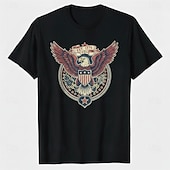 Patriotisch T-Shirt Grafisches T-Stück USA Retro Vintage Patriotisch T-Shirt Ärmel 1776–2026 für Unisex Erwachsene 3D-Druck  für Unabhängigkeitstag / 4. Juli 4. Juli