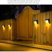  Solar Wall Light Outdoor, IP65 Solar Powered Deck Lights Waterproof, LED Solar Sconce Lights Outdoor,for Steps Stairs Fences Wall Walkway Garden