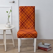 economico Fodera per sedia da pranzo-Coprisedia da pranzo Coprisedia per sgabello Coprisedia in poliestere con stampa geometrica