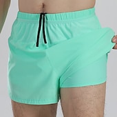 billige Løpebukser og tights-Herre Joggebukser Treningstights Snorer Lomme Elastisk midje Shorts Shorts Avslappet utendørs Feriereise Sommer Hurtigtørkende Komprimering Fukttransport Treningsøkt Aktiv trening Trening Normal