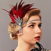 economico Accessori e altro-Vintage Fascia Flapper Il grande Gatsby Foglia Costume Per donna Carnevale San Valentino Mascherata Balli di fine anno Carnevale Club Adulti Copricapo Primavera
