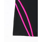 tanie Rash guardy One Piece-Damskie Standard Kostiumy kąpielowe Plus Size Jednoczęściowe rashguardy Strój kąpielowy Blokowanie kolorów Zapiąć na zamek błyskawiczny Ochrona UV Elastyczny Bez rękawów Kąpielówki Body Surfing