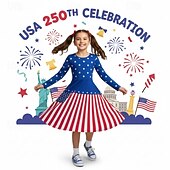  Girls' 3D Graphic Stripe Stars Dress Long Sleeve 3D Print Spring Fall Daily Vacation Party Casual Princess Beautiful Kids 4-12 Years Casual Dress A Line Dress Knee-length Regular Fit