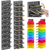 economico Organizzazione spazi-2 confezioni di organizer per cappelli da baseball con clip a molla integrate - supporto per cappelli da armadio con montaggio a parete, contenitore per appendiabiti da porta/armadio (adesivo forte)