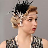 economico Accessori e altro-Vintage Fascia Flapper Il grande Gatsby Foglia Costume Per donna Carnevale San Valentino Mascherata Balli di fine anno Carnevale Club Adulti Copricapo Primavera