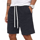 abordables Bermudas estilo casual-Pantalones Cortos de Hombre SoftFade™ Pantalones Cortos de Verano Pantalones Cortos Casual Pantalones Cortos Lavado Ácido con Bolsillo Cintura Elástica Lavados Comodidad Transpirables Longitud de