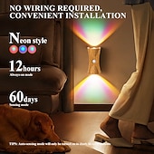 baratos Luzes de disco-Controle de luz Sensor Corporal Simples Moderno Fonte de alimentação sem fio 1pç