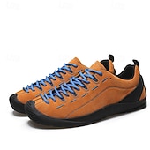 abordables Baskets Décontractées-Chaussures de randonnée pour hommes – en daim et mesh résistants, respirantes et confortables, idéales pour la randonnée et les sports d'aventure