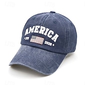 baratos Acessórios-Boné de Baseball Estátua da Liberdade Bandeira americana Sino da Liberdade Retro Vintage Herança Patriótico 1776-2026 para Unisexo Adulto Lavagem com ácido  para Dia da Independência 4 de julho Ao ar