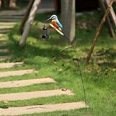 levne Světla cesty &amp; lucerny-Venkovní solární vodotěsné závěsné světlo s motivem ledňáčka, zářivý vířivý design rákosu, dekorace na zahradu, dvůr, cestu, trávník, farmářský styl, akcentové osvětlení krajiny pro venkovní dekoraci.