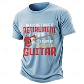  Certo che ho un piano pensionistico, ho intenzione di suonare la mia chitarra, maglietta divertente da musicista, misto cotone lavato e rovinato, maglietta grafica retrò da uomo, abbigliamento s m l