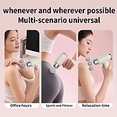 ieftine Aparat de Masaj-pistol de masaj portabil mini pistol fascia portabil relaxare musculară profundă pistol fascia cu viteză reglabilă pentru corp spate gât picioare