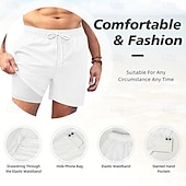 economico Retro Vintage &amp; Etica-Per uomo Illusione ottica Fantasia "Cartone 3D" Faccia arrabbiata Pantaloncini foderati Pantaloncini da bagno 2 in 1 Pantaloncini da mare Misura del girovita medio Hawaiano Divertente Vacanza al Mare