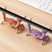 cheap Storage &amp; Organization-4PCS Desk Crab Pen Holder,Creative Crab Pen Holder,New Cute Crab-Shaped Pen Holders,Weightlifting Crabs Penholder Bracket Storage,Funny Desk Decor for Office Desks,Shop Windows,Home