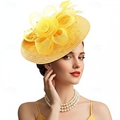 cheap Fascinators &amp; Hats-Derby Fascinator Hat Fascinator Gentlewoman Fancy Dress Women's Masquerade Ascot Horse Racing Festival Adults' Headpiece All Seasons